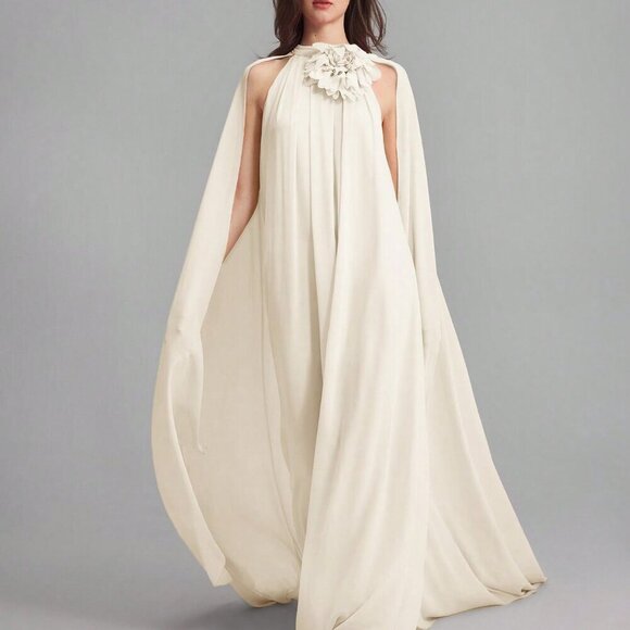 Apricot Party Women's Long flowy MAxi Dress - Picture 5 of 8